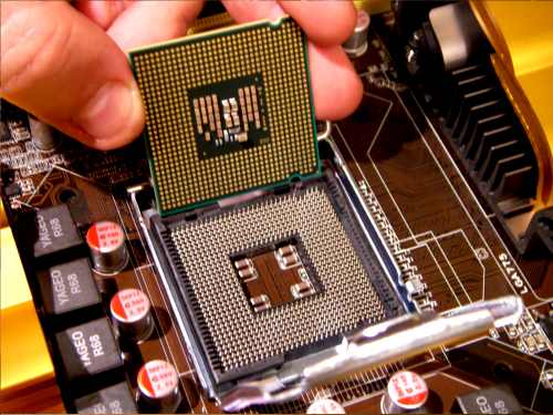 encajar procesador en socket